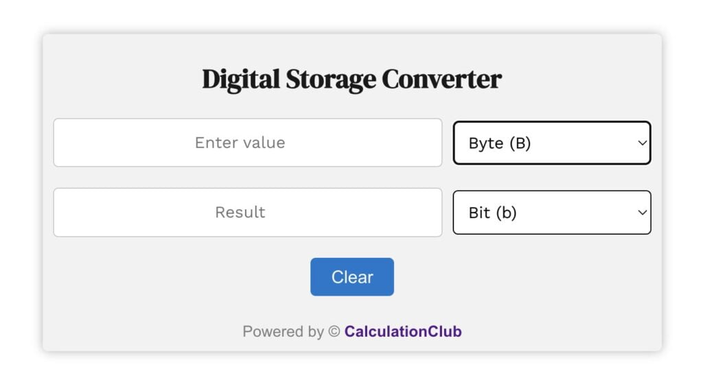 Digital Storage Converter