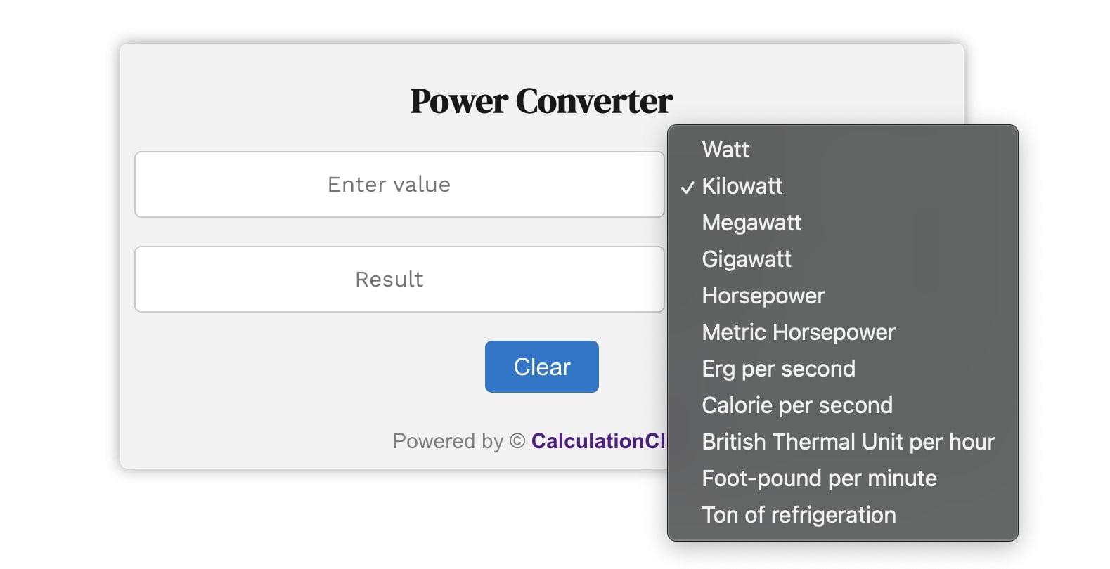 Power Converter-Calculation Club