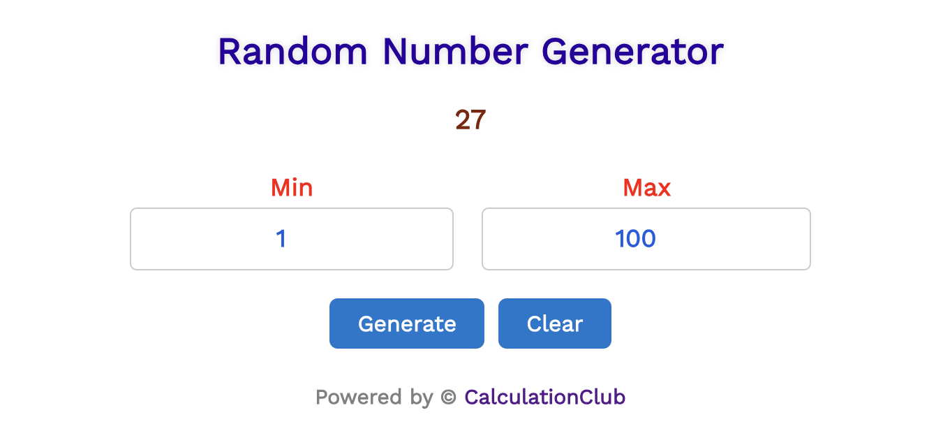 random number generator 1-75