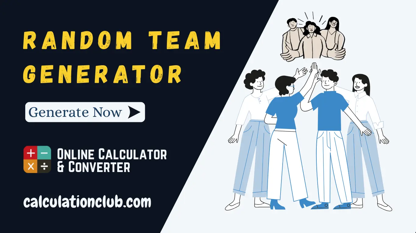 Random team Generator