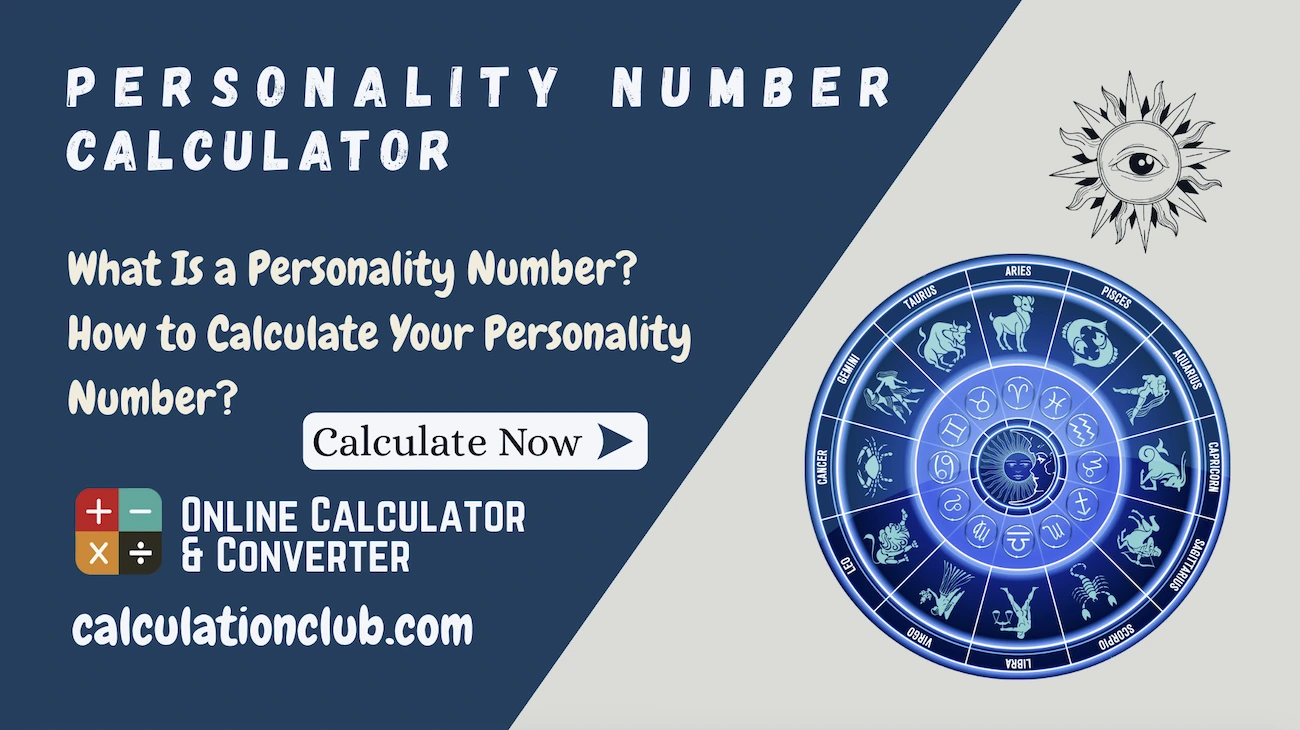PERSONALITY NUMBER CALCULATOR