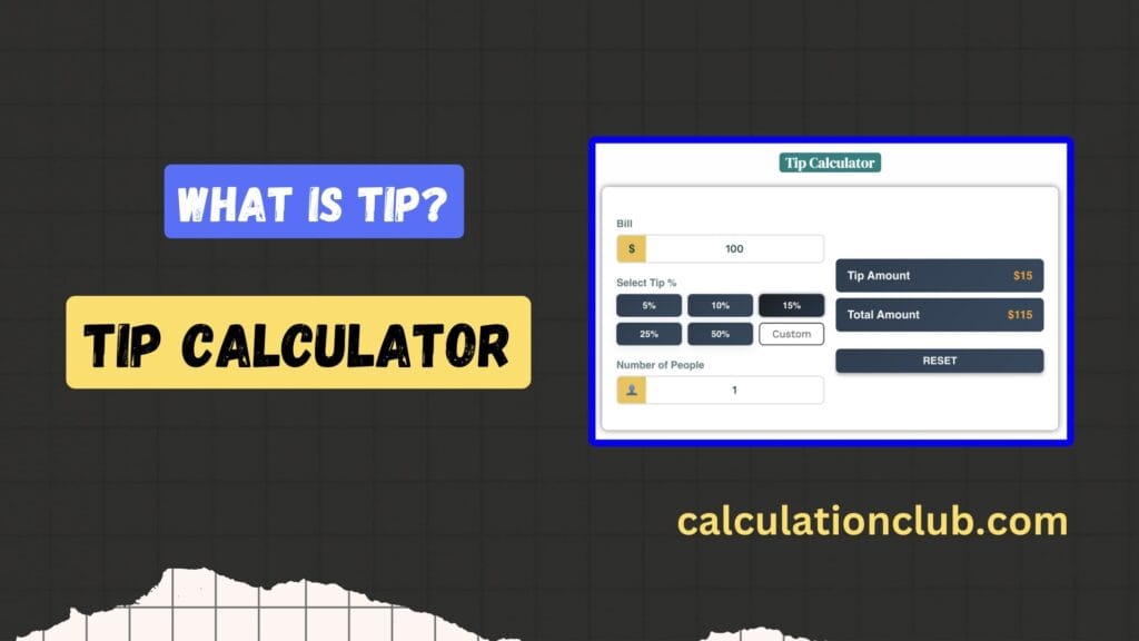 Tip Calculator Tip Calculator