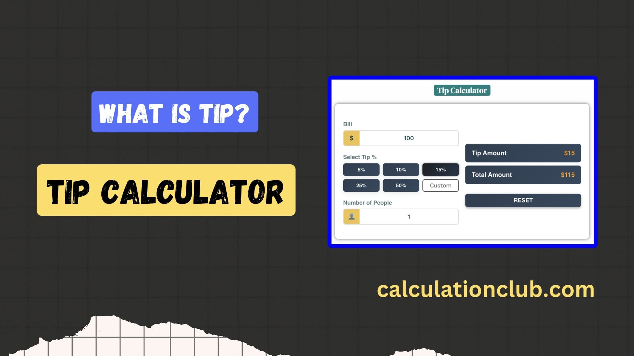 Tip Calculator Tip Calculator