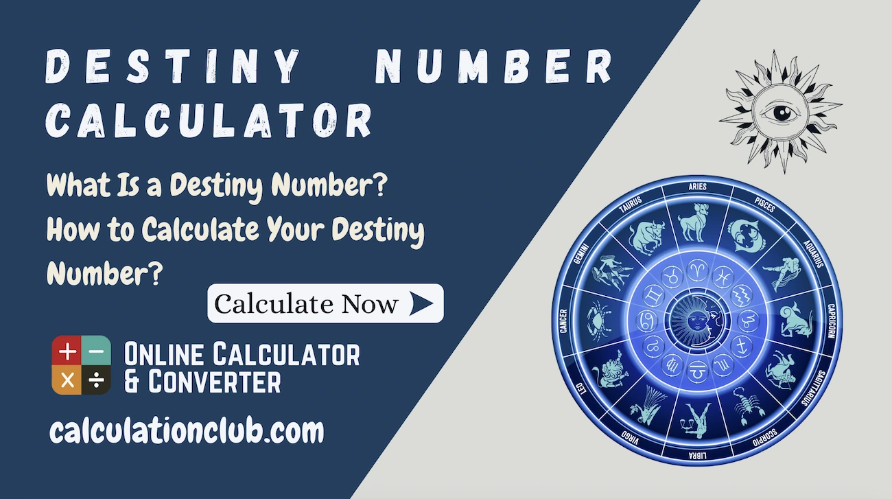 Destiny Number Calculator Destiny Number Calculator