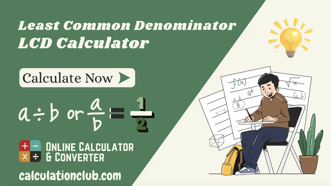 LCD Calculator - Least Common Denominator