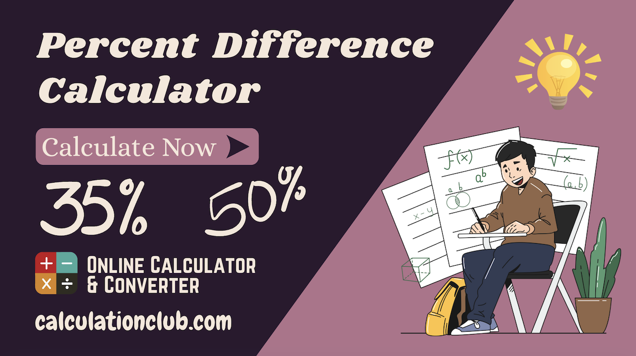 Percentage Difference Calculator Percentage Difference Calculator