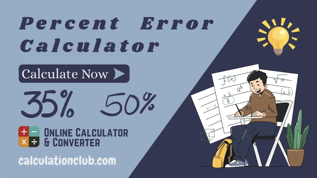 Percent Error Calculator Percent Error Calculator