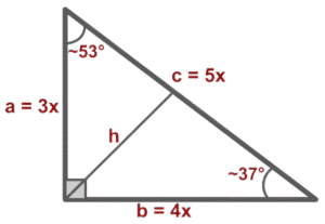 3x 4x 5x Right Triangle Calculator 3x-4x-5x Triangle (Pythagorean Triplet)