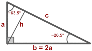 b 2a Right Triangle Calculator Triangle with b = 2a