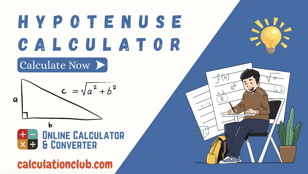 thumnail for hypotenuse calculator Hypotenuse Calculator