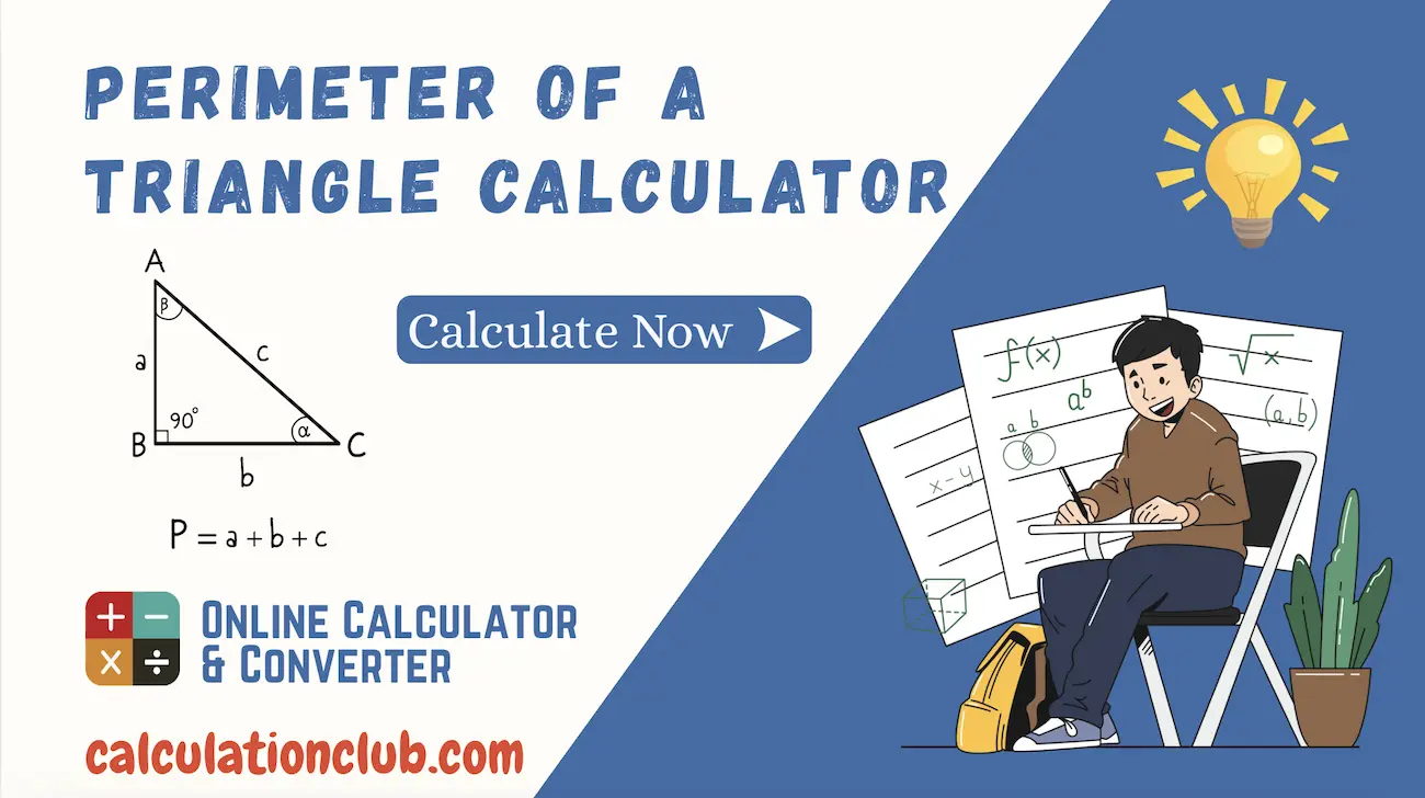 thumbnail Perimeter of a Triangle Calculator Perimeter of a Triangle Calculator