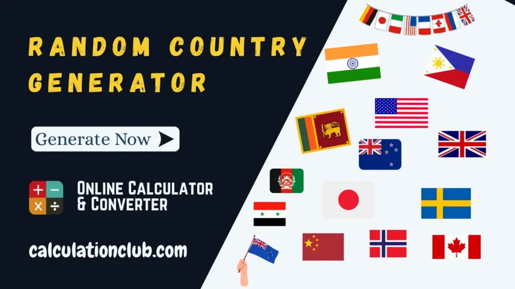 Random Country Generator Random Country Generator